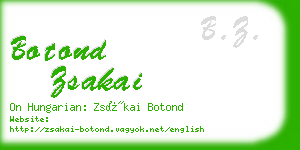botond zsakai business card